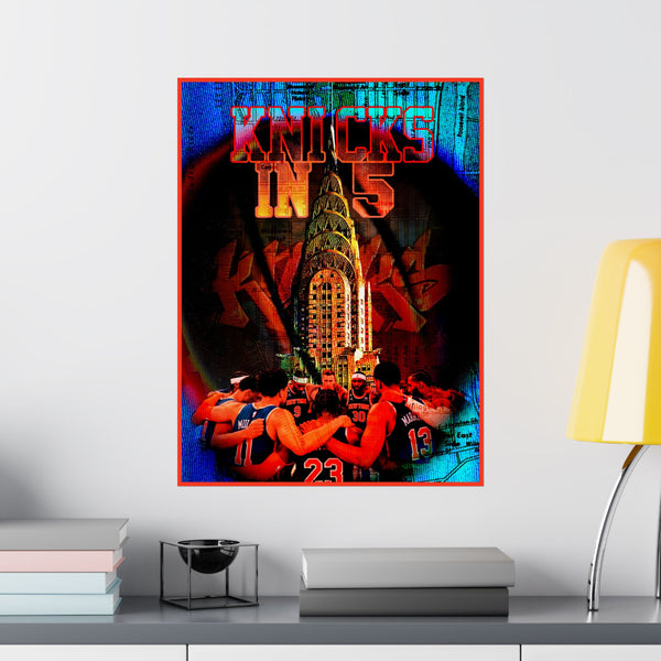"Knicks In 5" Matte Poster
