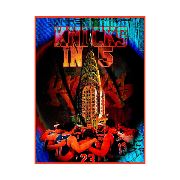 "Knicks In 5" Matte Poster