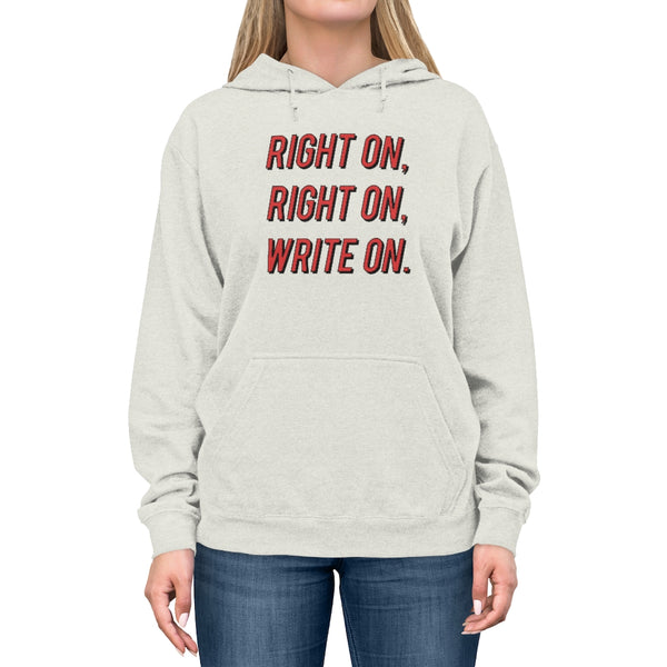 "Write On" Unisex Lightweight Hoodie