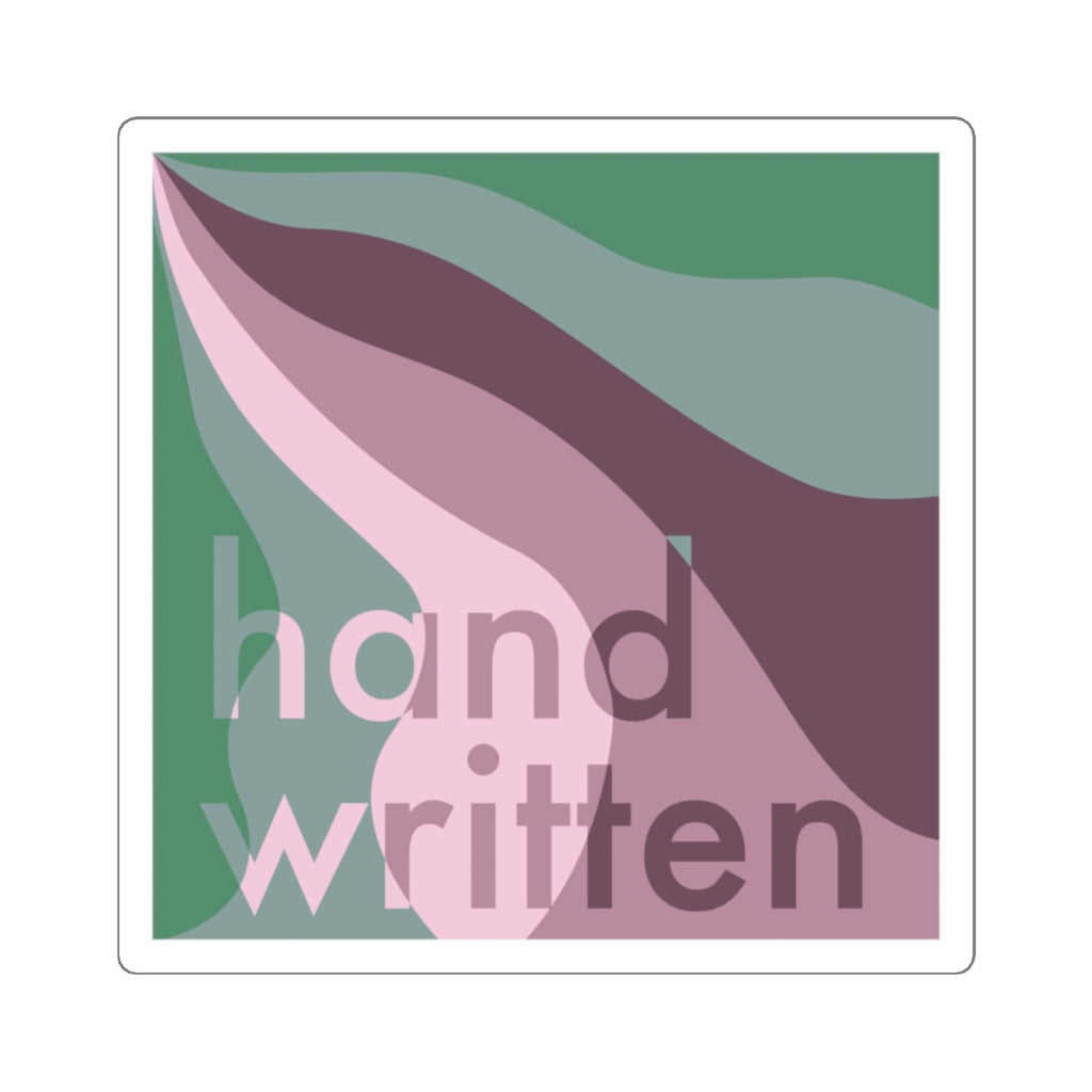 "Handwritten" Square Sticker